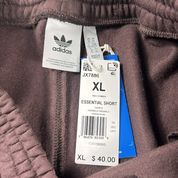 Adidas Essentials Athletic Shorts Brown Men’s Size XL - Picture 2 of 6